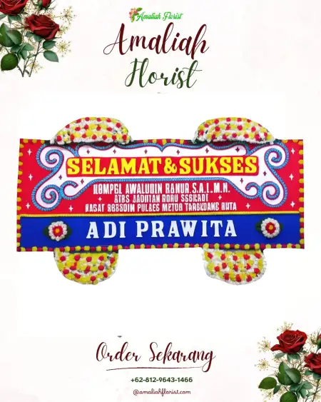 Papan Bunga Ucapan Selamat mantup lamongan